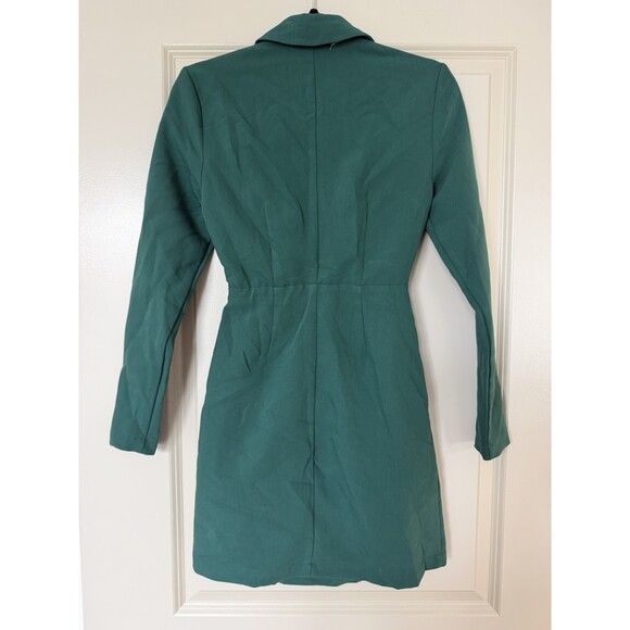 Abercrombie NWT Wrap Front Blazer Cutout Mini Dress Green Size XS - Picture 4 of 7